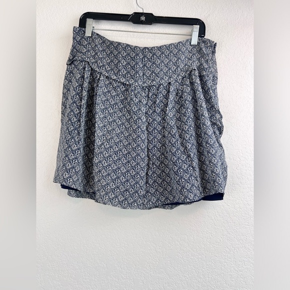 Madewell Dresses & Skirts - Madewell Silk Patterned Pleated Mini Skirt Size 12